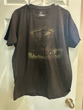 Men's Black Short-Sleeve TopGolf Logo Tee